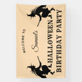 キッズハロウィーン誕生日ウェルカムバナー 横断幕 (縦)