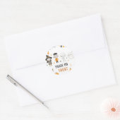 キッズハロウィーン誕生日トリックまたはトリートパーティークラス ラウンドシール (封筒)