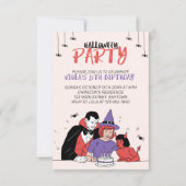 キッズハロウィーン誕生日フラットカード (正面)