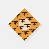 キッズハロウィーン誕生日魔女 スタンダードカクテルナプキン (角)
