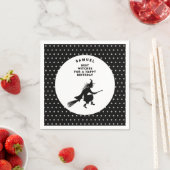 キッズハロウィーン誕生日魔女 スタンダードカクテルナプキン (インサイチュ)
