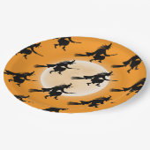 キッズハロウィーン誕生日魔女 ペーパープレート (アングル)