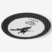 キッズハロウィーン誕生日魔女 ペーパープレート (アングル)