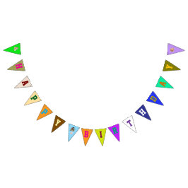 キッズハロウィーン誕生日 バンティングフラッグ