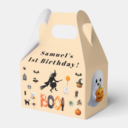 キッズハロウィーン誕生日 フェイバーボックス (正面サイド)