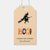 キッズハロウィーン誕生日 – リトルウィッチ ギフトタグ (正面)