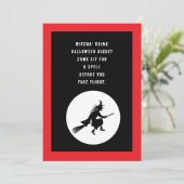 キッズハロウィーン誕生日 – リトルウィッチ 招待状 (スタンド正面)