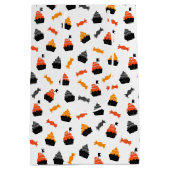 キッズハローウィンパーティキャンディカップケーキ ミディアムペーパーバッグ (裏面)