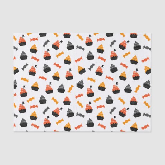 キッズハローウィンパーティキャンディカップケーキ 薄葉紙 (正面)