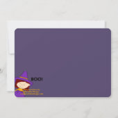 キッズハローウィンパーティ招待状リトルブーウィッチ2 招待状 (裏面)