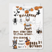 キッズハローウィンパーティ招待状 招待状 (正面)