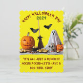 キッズハローウィンパーティ招待状。 招待状 (スタンド正面)