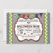 キッズハローウィンパーティ招待状、誕生日招待状 招待状 (正面)