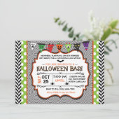 キッズハローウィンパーティ招待状、誕生日招待状 招待状 (スタンド正面)