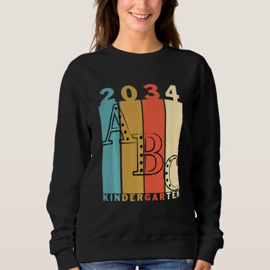 キッズハロー幼稚園1日目新学期少年 スウェットシャツ (正面)