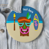 キッズハワイアンルアウ(ハワイ式宴会)パーティー パーソナライズされた 缶バッジ (インサイチュ)