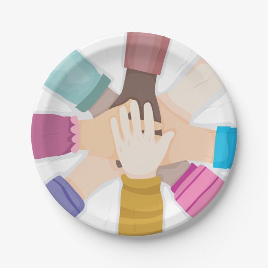 キッズハンズ紙プレート ペーパープレート (正面)