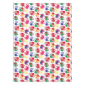 キッズハンドカラフルプリントパーティー テーブルクロス (正面)