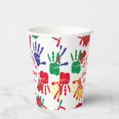 キッズハンドカラフルプリントパーティー 紙コップ (右)
