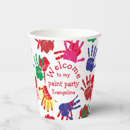 キッズハンドカラフルプリントパーティー 紙コップ