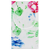 キッズハンドプリントデザイン スモールペーパーバッグ (裏面)