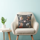 キッズハンドプリントフォトコラージュ愛おばあちゃんメッセージ クッション (椅子)