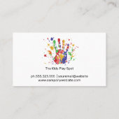 キッズハンド絵を描ズ |美術工芸品 名刺 (裏面)