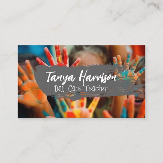 キッズハンド絵を描ズ |美術工芸品 名刺 (正面)