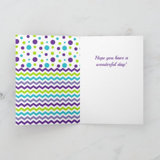 キッズハーフ誕生日6ヶ月の恐竜ディノダニ カード (内部)