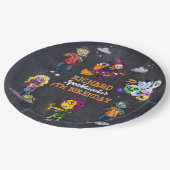 キッズハ不気味ロウィーンコスチューム誕生日紙プレート ペーパープレート (アングル)