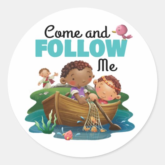 キッズバイブルの詩のステッカーページ ラウンドシール (正面)