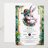 キッズバカラフルニー誕生日 招待状 (正面/裏面)