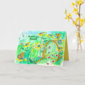 キッズバグボックス昆虫クモハッピーバースデー カード (黄色い花)