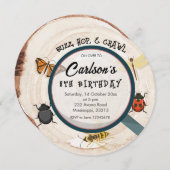 キッズバグボーイ誕生日招待状 招待状 (正面/裏面)