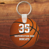 キッズバスケットボールのチームスポーツギフト キーホルダー (正面)