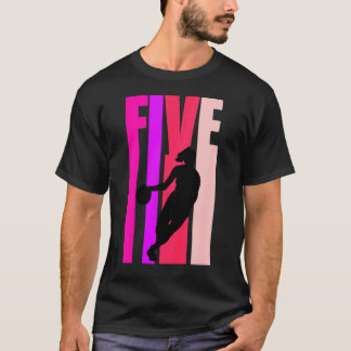 キッズバスケットボールガール5今日誕生日5th Fifth Fi Tシャツ