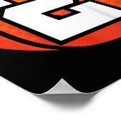 キッズバスケットボール誕生日番号2 for 2年Ol ポスター (角)