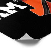 キッズバスケットボール1stバースデーボーイ1歳バスク ポスター (角)