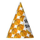 キッズバスケッパーソナライズされたトボールハッピーバースデー パーティーハット (左)
