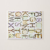 キッズバタフライアルファベット学パズルバタフライabc ジグソーパズル (横)