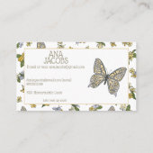 キッズバタフライ連絡コーリングカード コーリングカード (裏面)