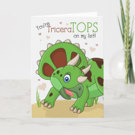 キッズバレンタインあなたはTriceraTOPS恐竜 シーズンカード