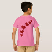 キッズバレンタインのシャツキッズバレンタインTシャツ Tシャツ (裏面フル)