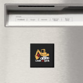 キッズバレンタインのロードの愛の掘削機の子供B マグネット (インサイチュ (食洗機))