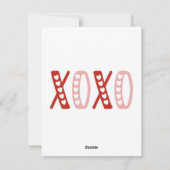 キッズバレンタインカーパーソナライズされたド，バレンタイン，キュート シーズンカード (裏面)