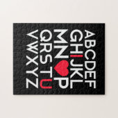 キッズバレンタインデーABC愛するバレンタイン ジグソーパズル (横)