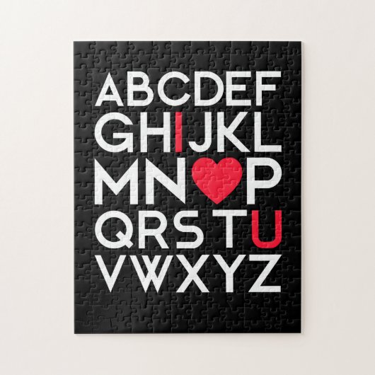 キッズバレンタインデーABC愛するバレンタイン ジグソーパズル (縦)