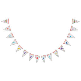 キッズバースデーパーティーサーカスカーニバルテーマ バンティングフラッグ