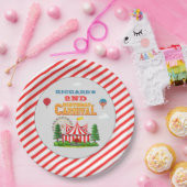 キッズバースデーパーティーサーカスカーニバルテーマ ペーパープレート (パーティー)