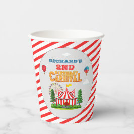 キッズバースデーパーティーサーカスカーニバルテーマ 紙コップ